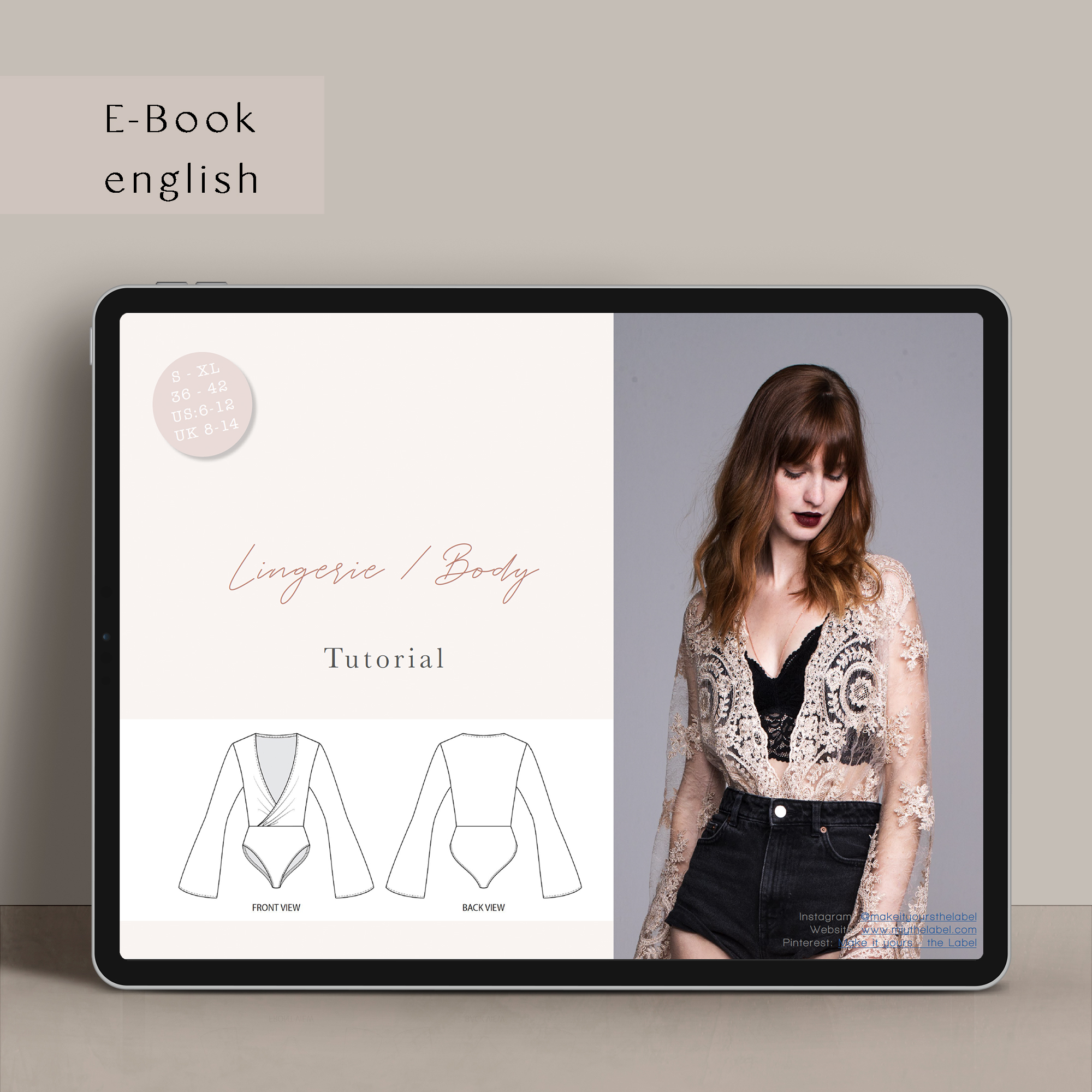 Bodysuit / Lingerie Sewing pattern & tutorial - english • Make it