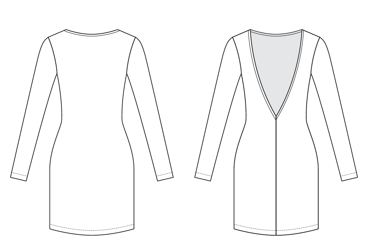 Kostenloses Schnittmuster für ein Jerseykleid von Make it Yours
