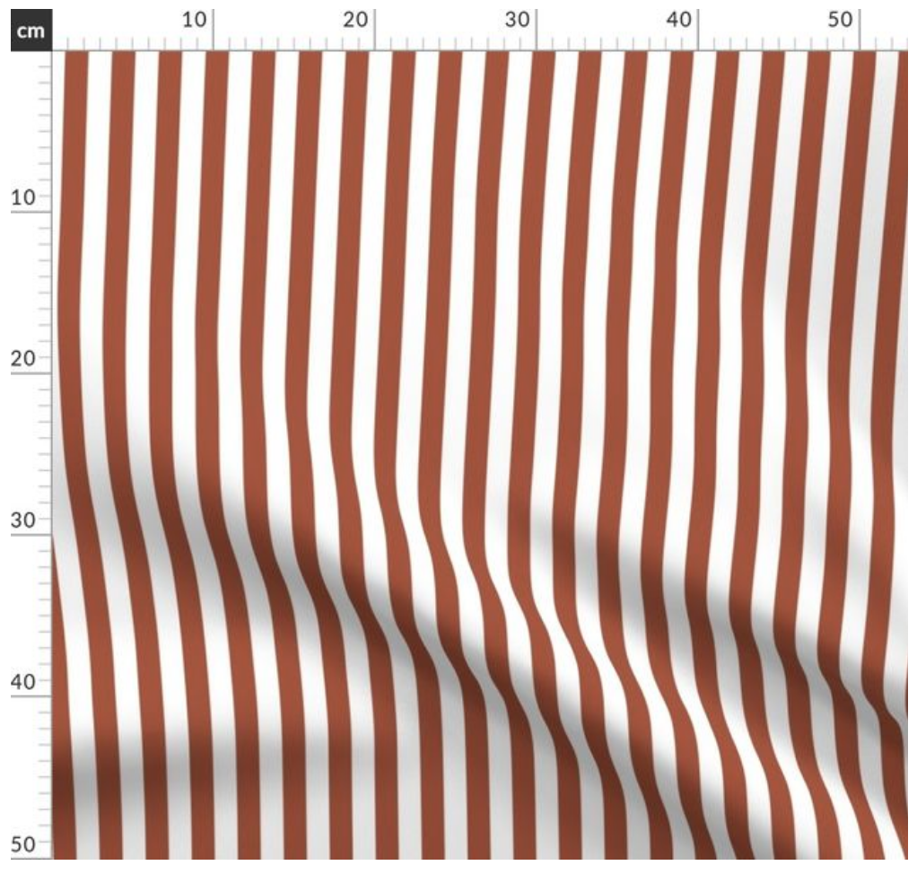 Badeanzug Stoff-medium stripes - terracotta -make it yours the label