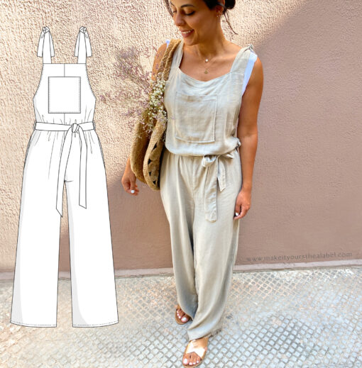 A photo of a finished Long Jumpsuit.