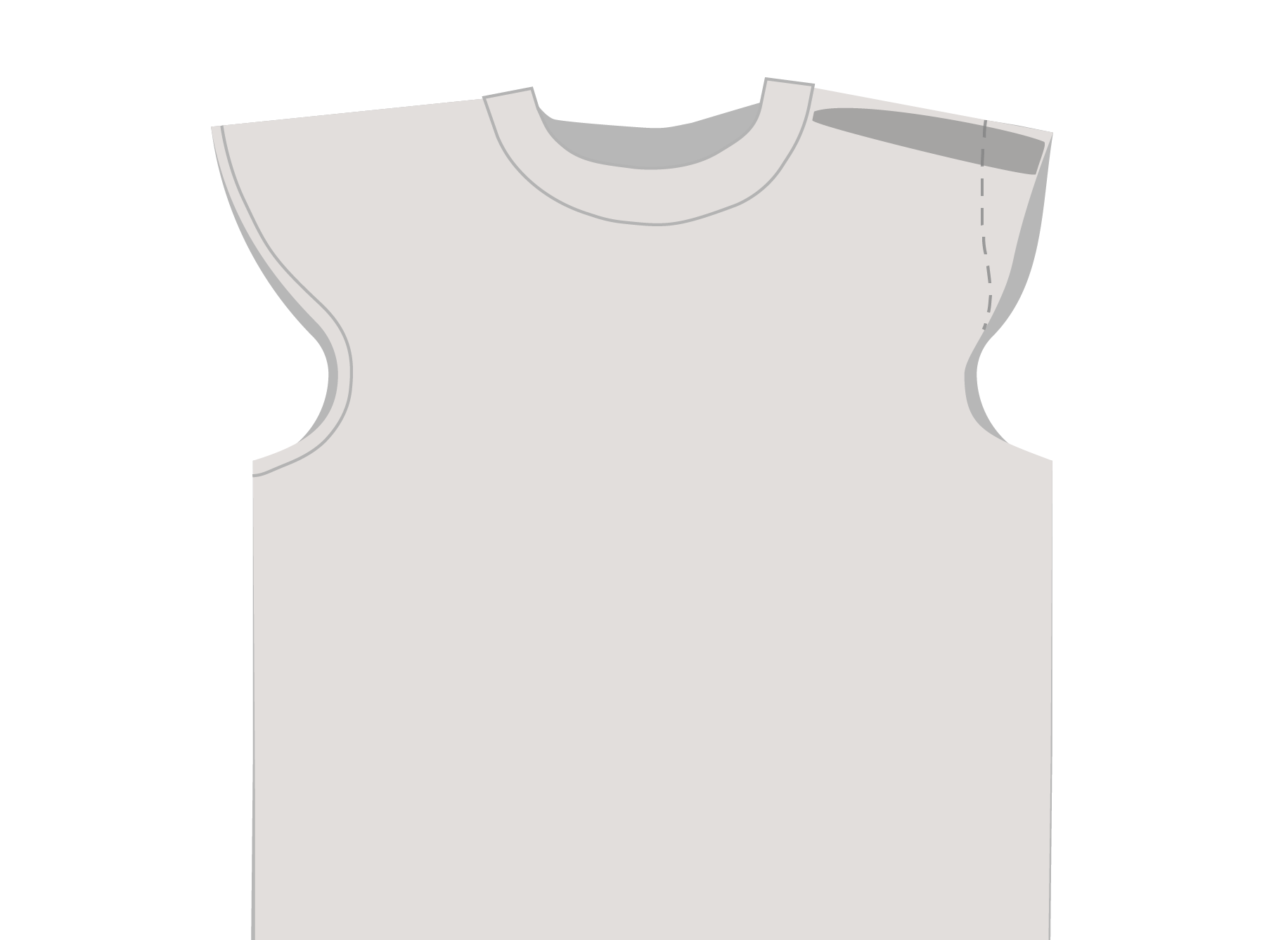 Schulterpolster Shirt: Schulterpolster anbringen
