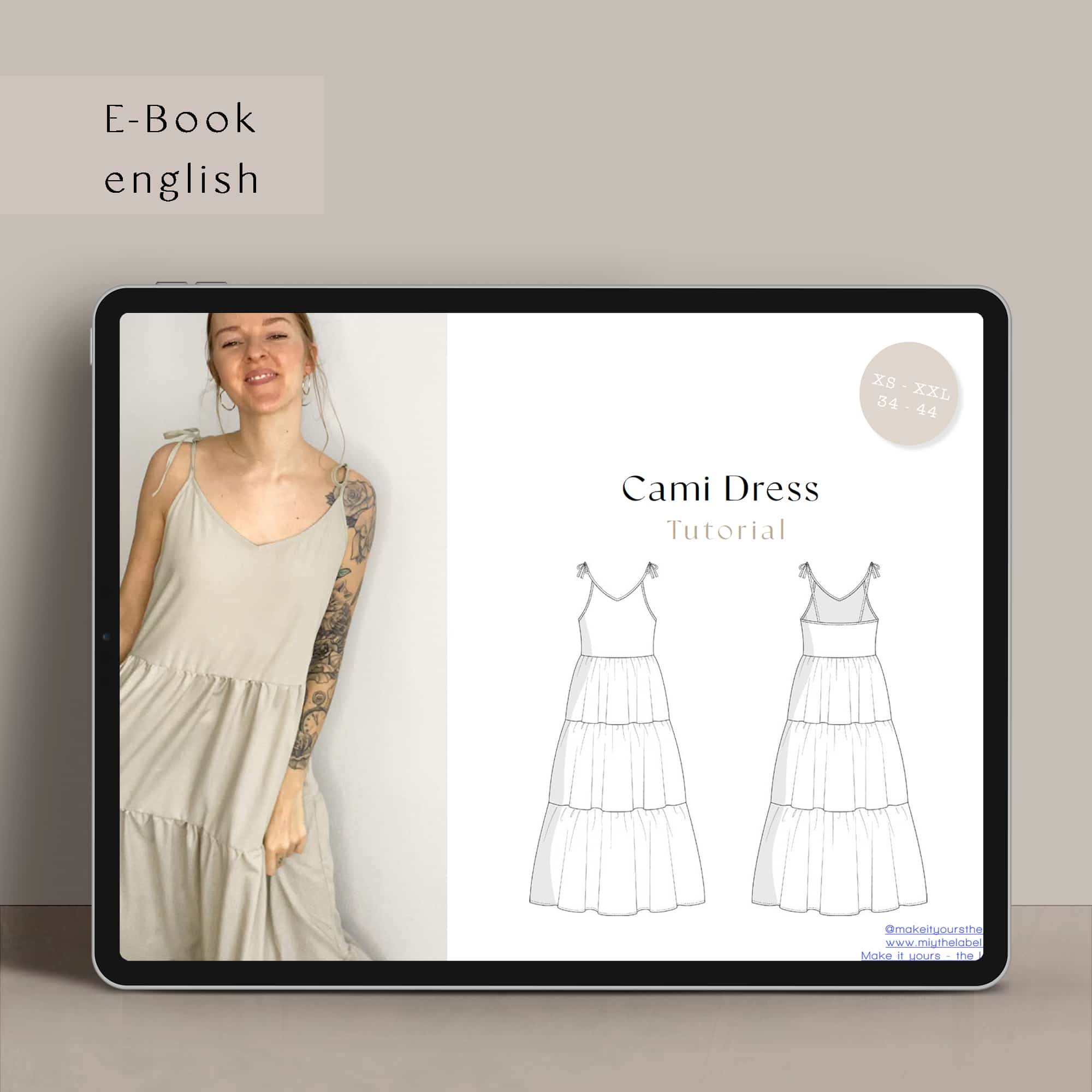 Camisole Gathered Dress - Sewing Pattern and Tutorial • Make it Yours