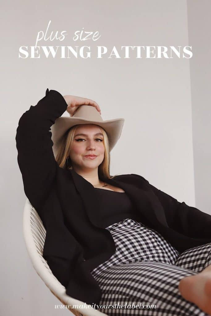 Modern plus size sewing patterns by make it yours the label