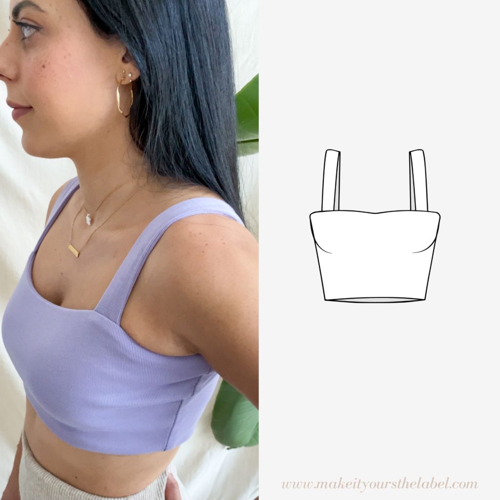 DIY CROP TOP  How to sew a crop top + Sewing Pattern 