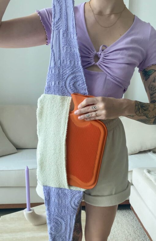 DIY hot water bottle cover sewing pattern and tutorial