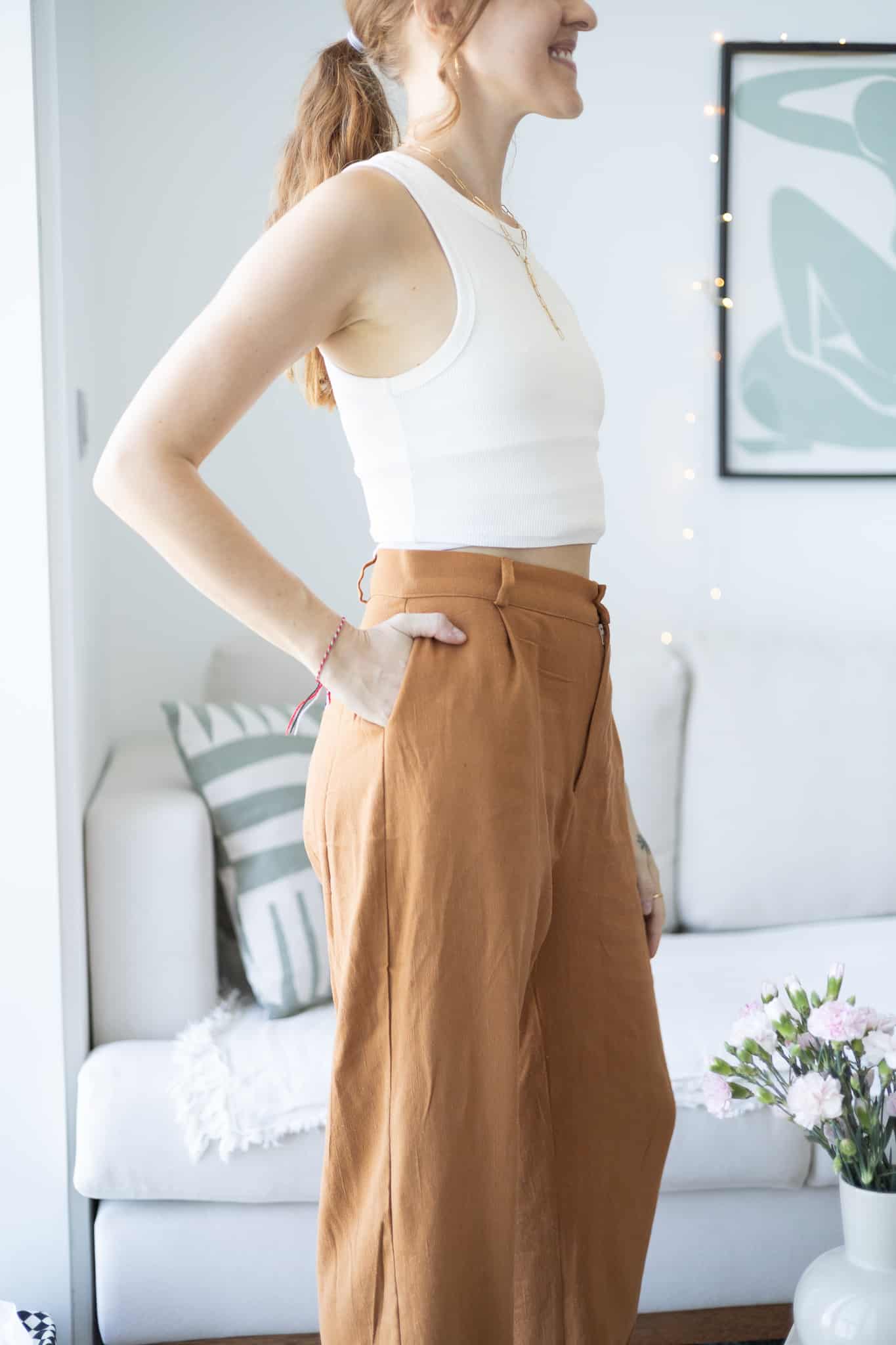 High Waist Tailored Trousers - Yours • it Make Pattern Sewing