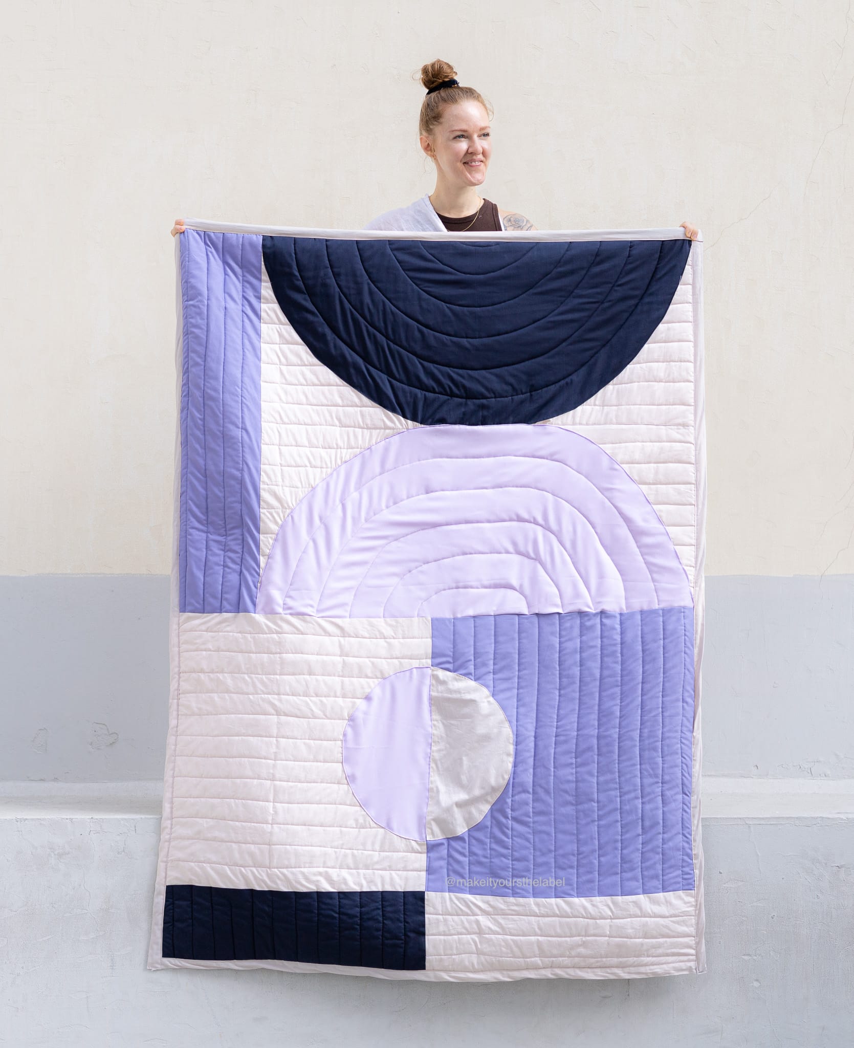 - Quilted wall hanging_tutorial for an abstract quilt