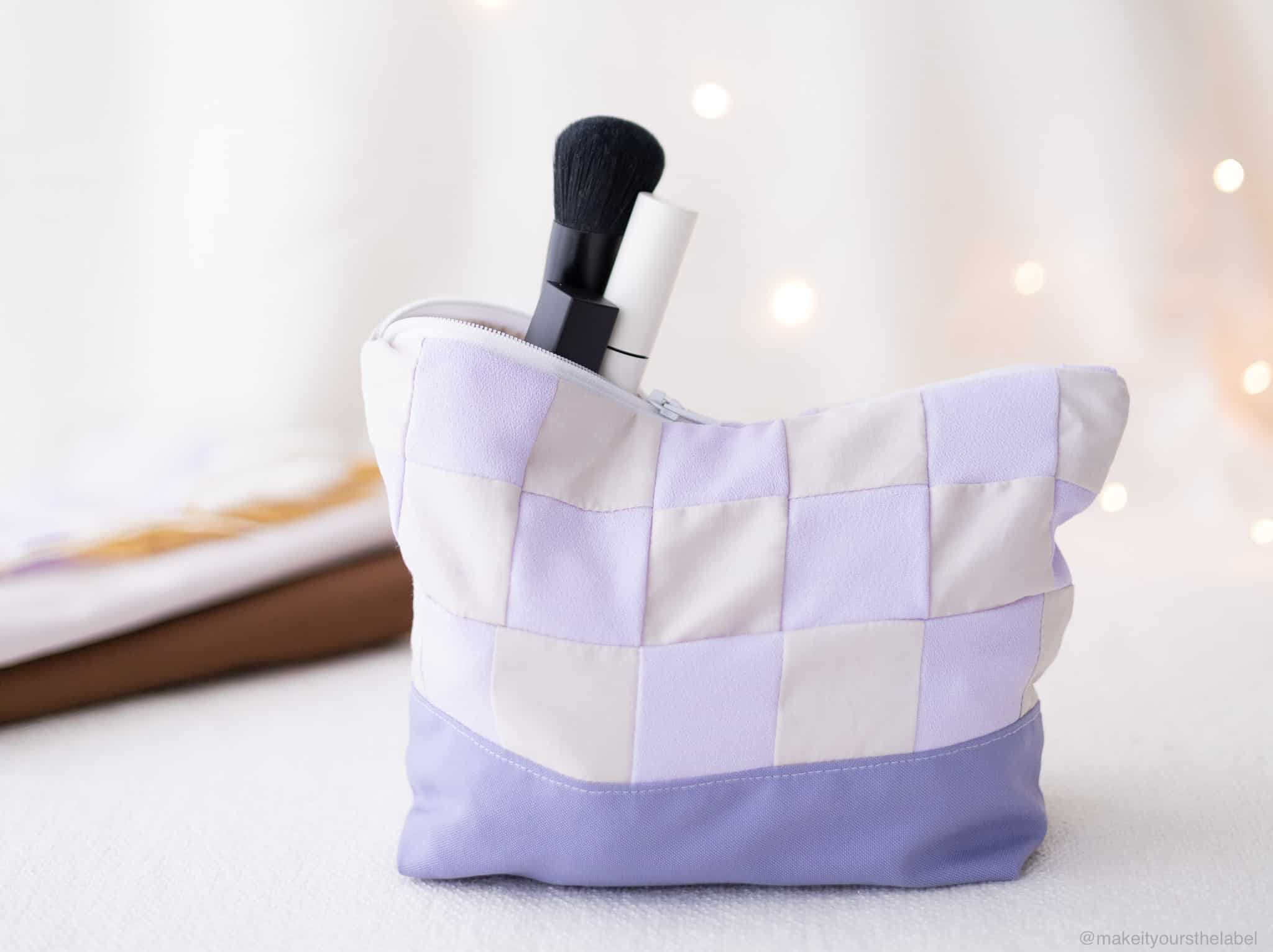 how to make a makeup bag with a zipper_free sewing pattern for beginners