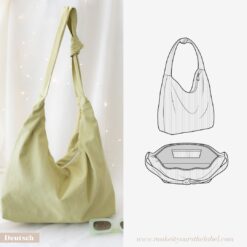 Shopper Bag mit Knoten PDF Schnittmuster für Nähanfänger