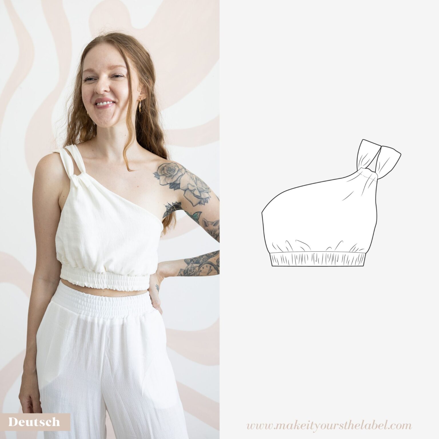 Twisted Crop Top - Schnittmuster und Anleitung • Make it Yours