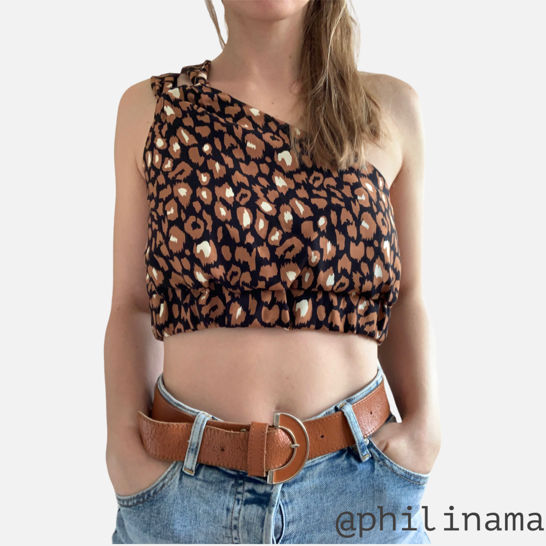 Twisted Asymmetrical Crop Top - Sewing Pattern English • Make it Yours