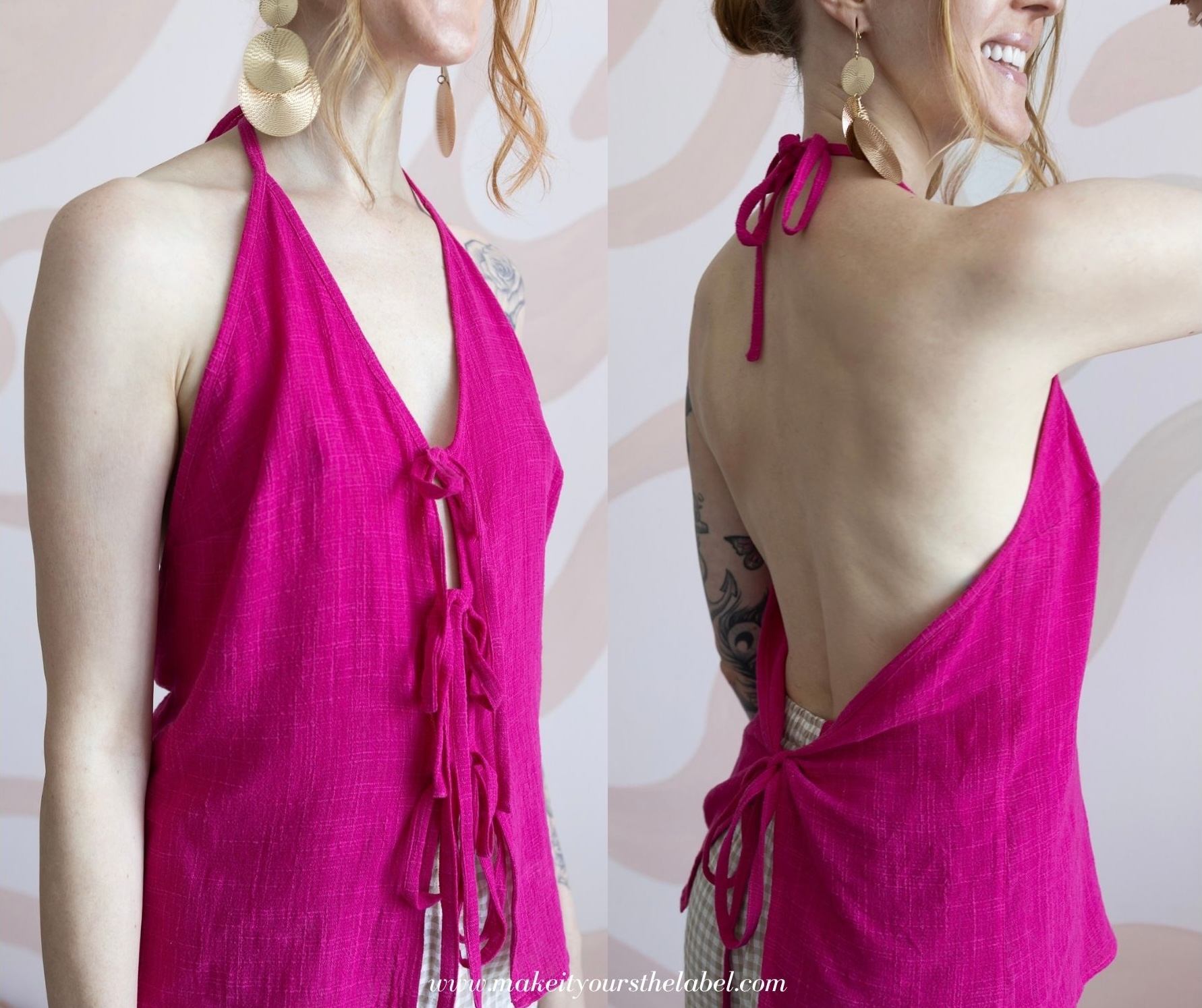 Bow Front Neckholder Top - Schnittmuster – Bild 9