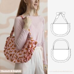 Tasche mit Rüschen Schnittmuster