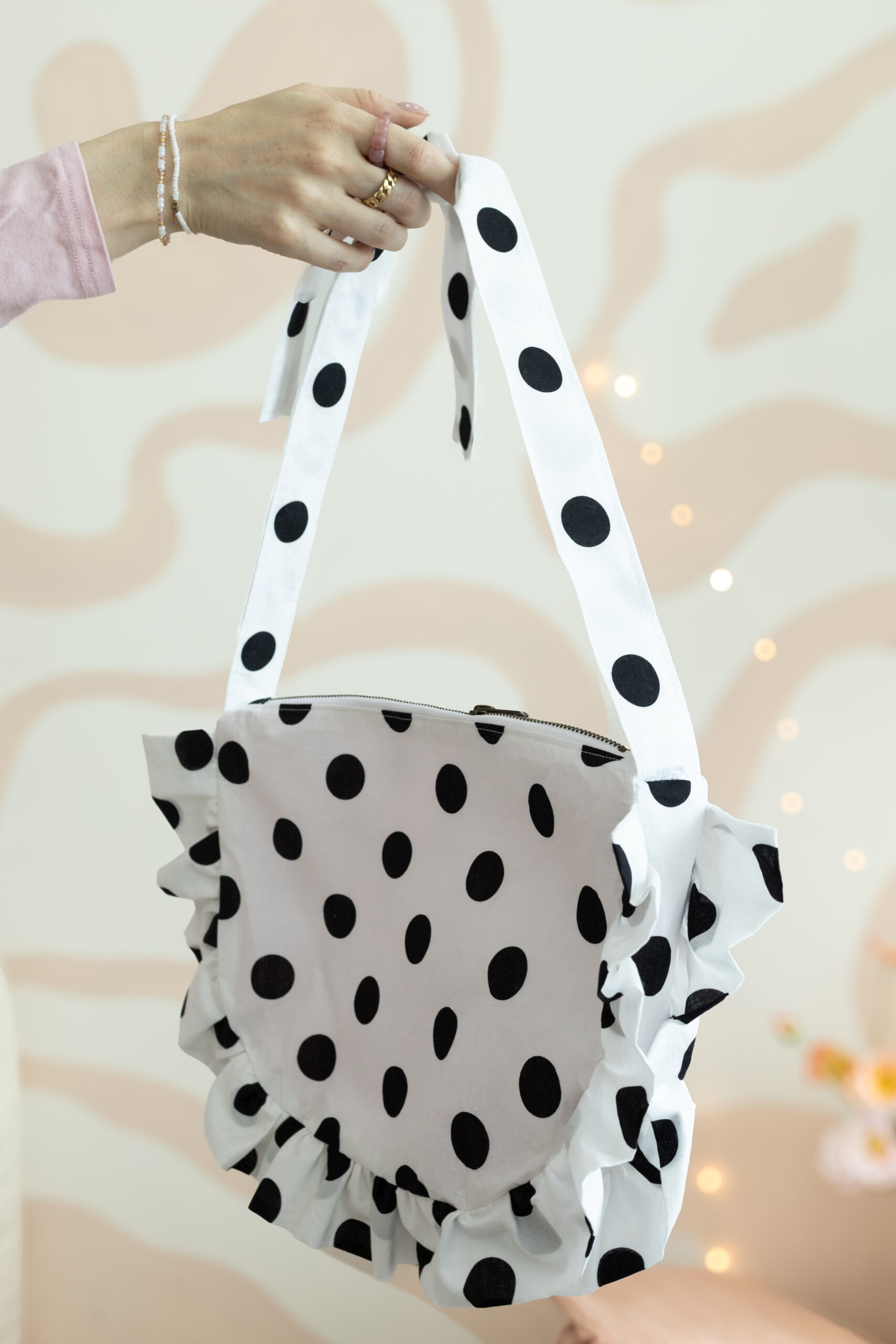 Tasche mit Rüschen Schnittmuster – Bild 6